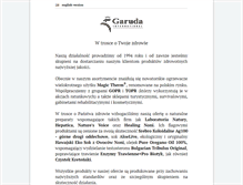 Tablet Screenshot of garuda.pl